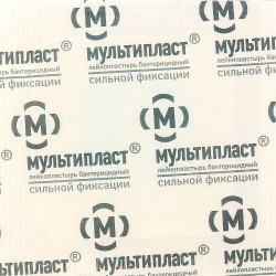 Лейкопластырь бактерицидный, Мультипласт р. 3.8смх3.8см 1 шт